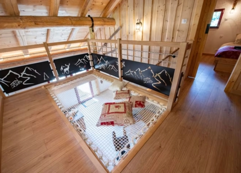 chambre-cabane-draps linvosges-gîte chez alice et marcel